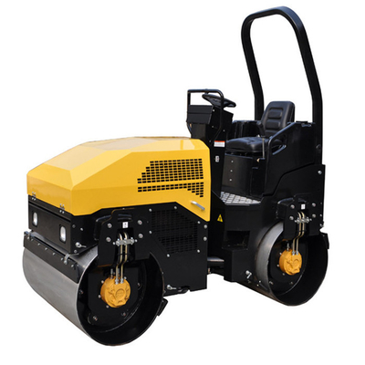3T Driver Mini Roller Compactor Perkins Mesin Poclain Motor Dan Sauer Pump 1.5ton